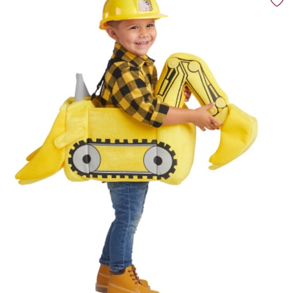 Yellow Construction Digger Costume for Kids